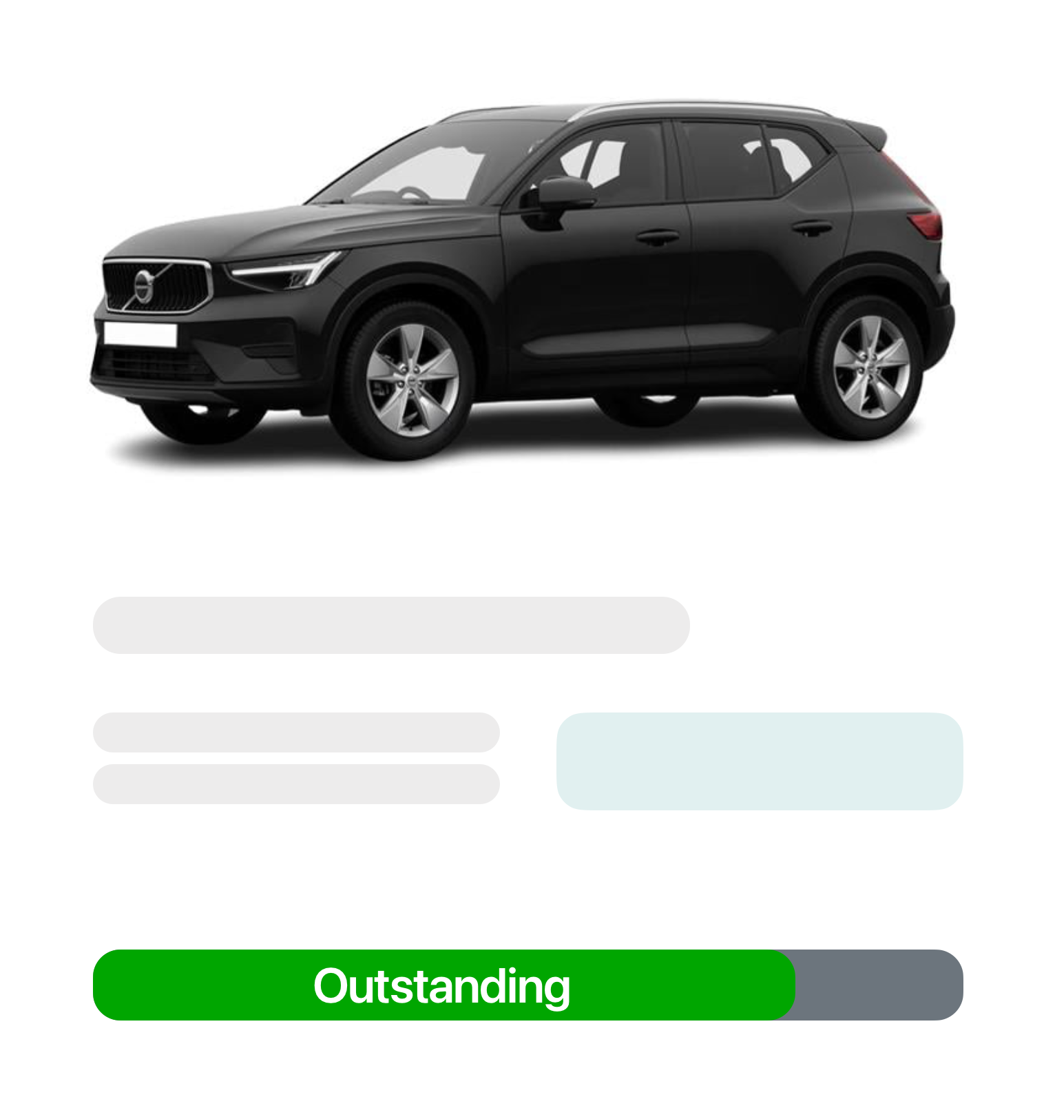 Value rating card showing an Outstanding score