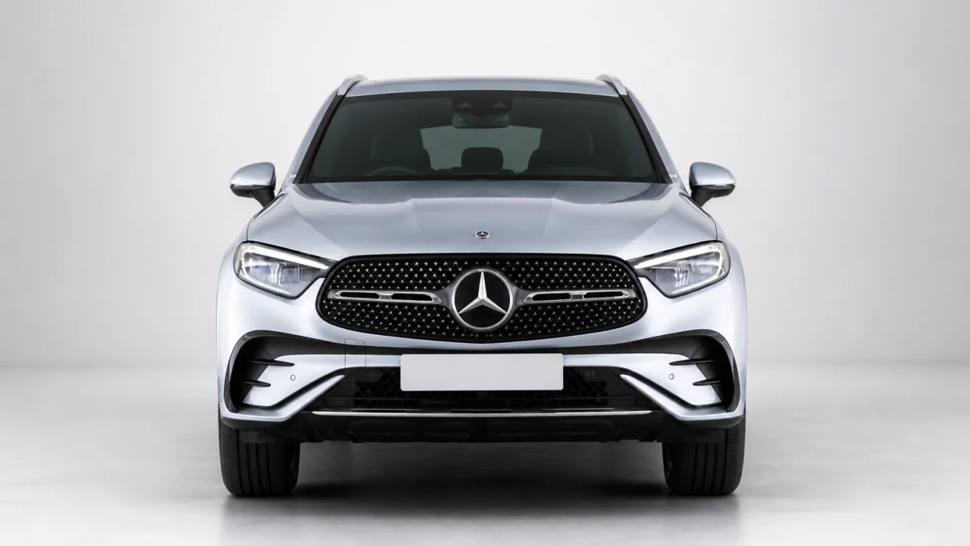 Silver Mercedes GLC used lease car