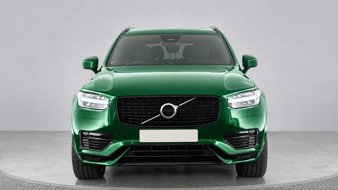 Emerald green Volvo XC90 used lease car