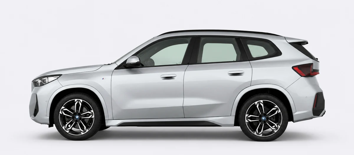 BMW iX1 shown side-on facing left