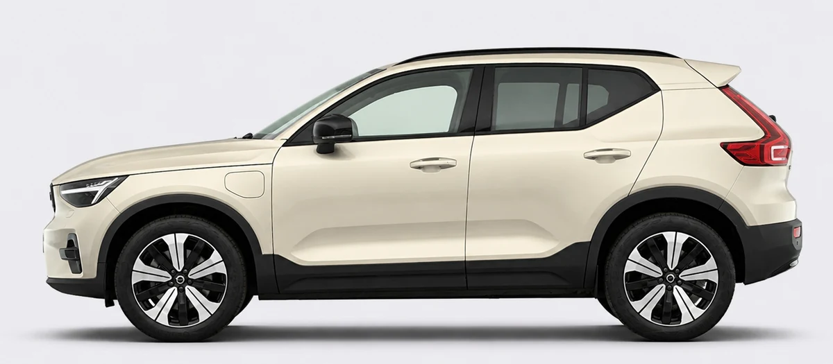 Volvo XC40 shown side-on facing left